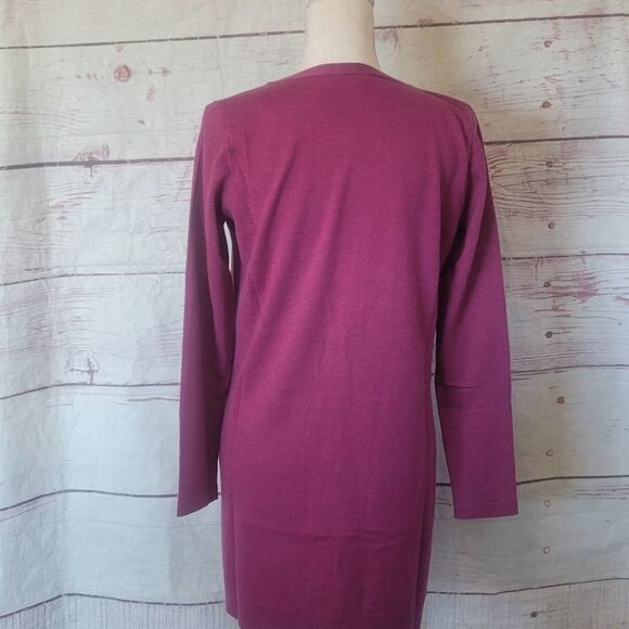 Eileen Fisher Merino Wool Button Front Long Cardigan Size Small - Picture 2 of 6